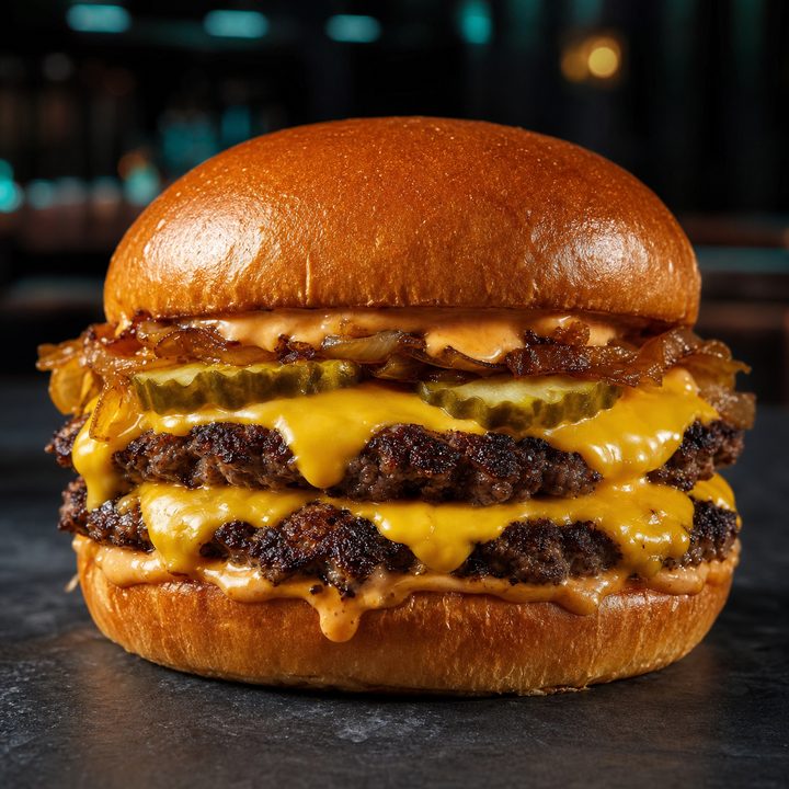 Double smash burger